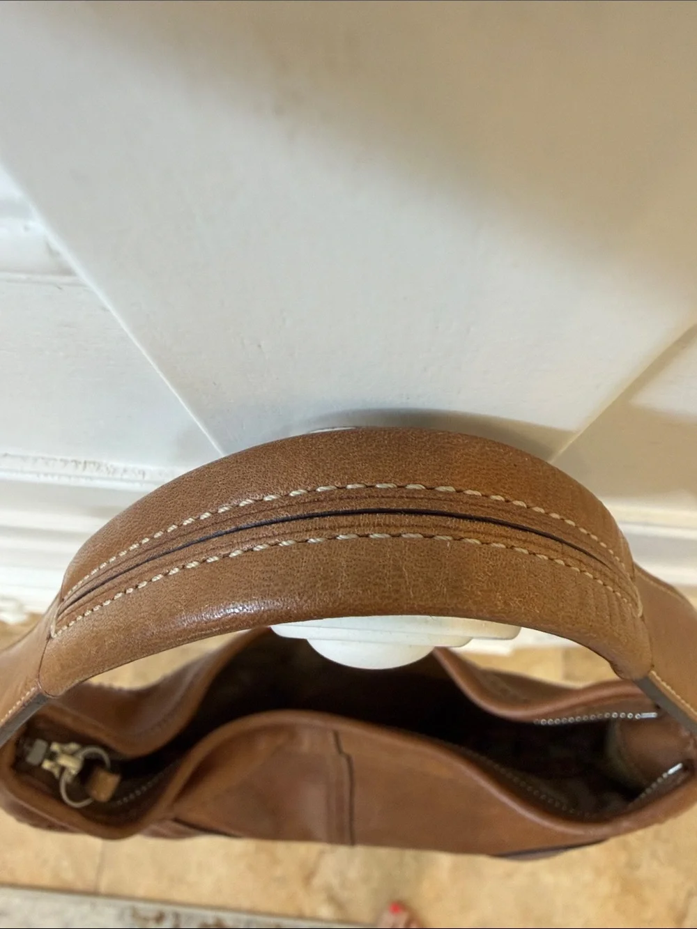 Vintage Coach Tan SoHo Mini Hobo Purse 4283 - Picture 11 of 12